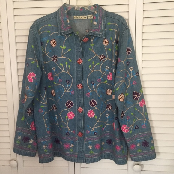 Pushpa Jean Jacket - Picture 1 of 3